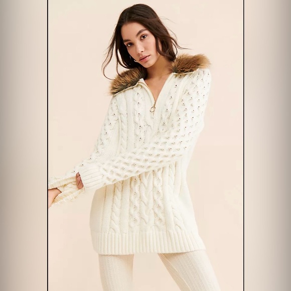 Show Me Your MuMu Sweaters - Show Me Your MuMu Sun Valley Faux Fur Pullover